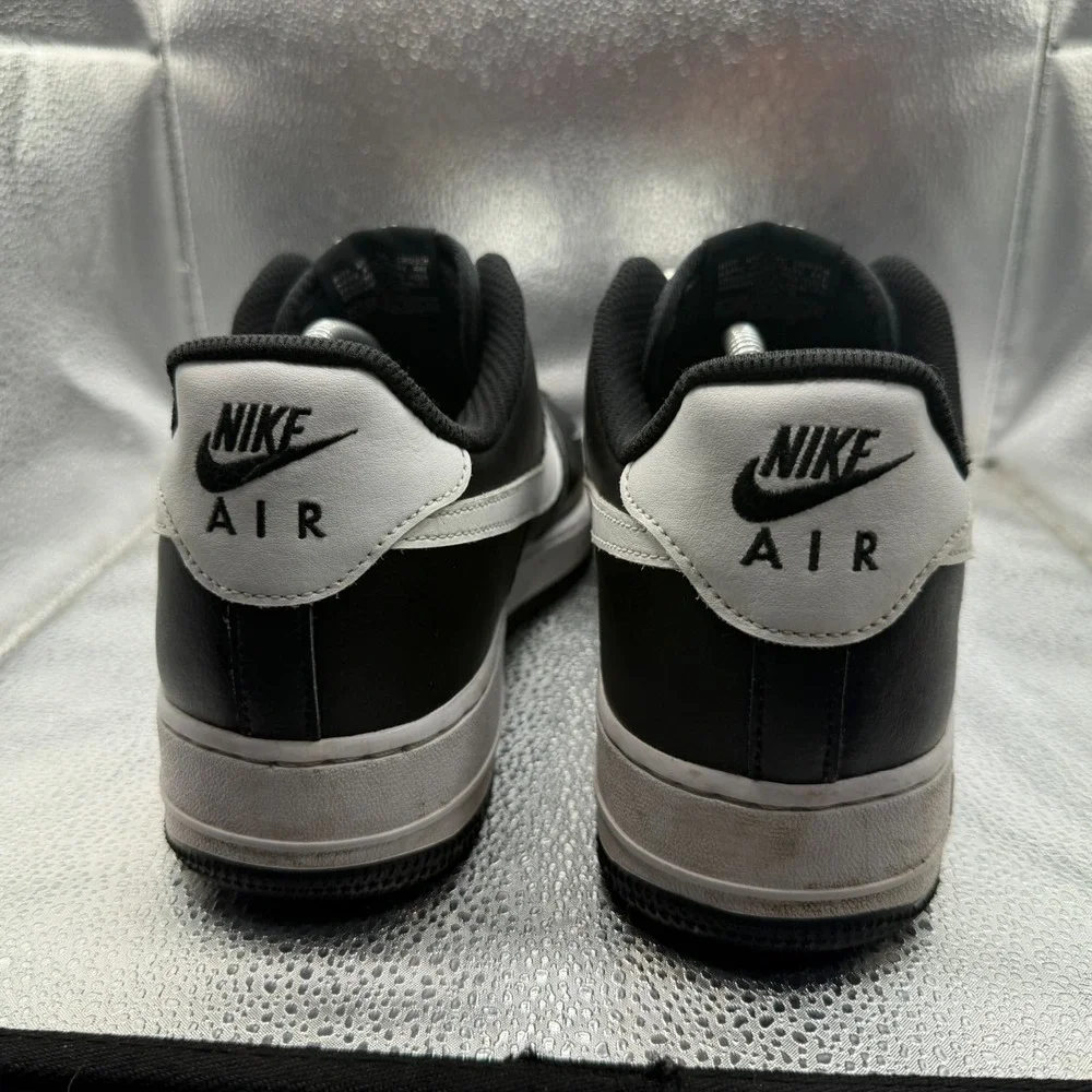 Size 12 Nike Air‎ Force 1 Low Black By You Womens Lace Up Sneakers AQ3778-994